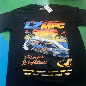 Black Graphic Racing T-Shirt